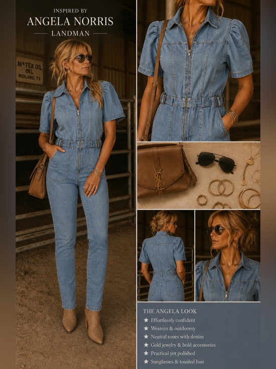 Haute Monde Denim - Haute Monde Denim Jumpsuit Overalls | Size M | 🤠👖 West Texas Landman Angela Core